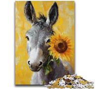 Puzzle per adulti da 1000 pezzi, dipinto a olio, puzzle con asino per adulti, giocattoli da gioco Ogni pezzo è unico Gioco divertente e stimolante per tutta la famiglia (38x26cm)