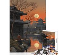 Puzzle per adulti da 1000 pezzi dipinto giapponese giocattolo decorazione da parete regali di Babbo Natale segreto gioco educativo aiuta a esercitare il cervello dimensioni 50x75cm