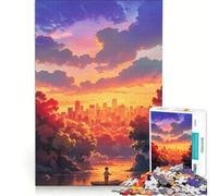 Puzzle per adulti da 1000 pezzi "Dire addio" gioco pratico impegnativo da completare collezione d'artista belle arti 38x26cm
