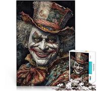 Puzzle per adulti da 1000 pezzi Disegno a inchiostro di un pagliaccio rococò Fatto di cartone per e da 14 anni in su Giocattoli educativi Regali di gioco di Natale misurare：26x38cm