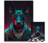 Puzzle per adulti da 1000 pezzi, Doberman Boss, adolescenti, coppie e amici per compleanni e Natale, 50x75CM/19,68x29,52 pollici.