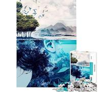 Puzzle per adulti da 1000 pezzi Donna Guardiana della Terra gioco rilassante vacanza a casa divertimento a casa (dimensioni 38x52cm)