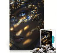 Puzzle per adulti da 1000 pezzi "Donna mistica baciata dal sole" gioco rompicapo interazione genitore-figlio rafforza l'amore tra le coppie 38x52cm
