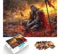 Puzzle per adulti da 1000 pezzi Dopo la battaglia Fatto di carta，da 14 anni in su Decorazione della casa Il miglior regalo per adulti e adolescenti。misurare：38x52cm/14.96x20.47pollice