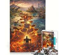 Puzzle per adulti da 1000 pezzi dove i mondi si incontrano Un gioco pratico divertente e umoristico Collezione d'artista Belle Arti 38x26cm