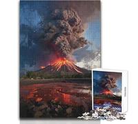 Puzzle per adulti da 1000 pezzi "Dove la terra sanguina fuoco" per divertimento in famiglia, giocattolo da parete, adatto dai 14 anni in su (dimensioni 38x52cm)