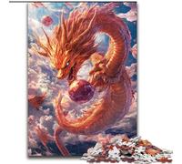 Puzzle per adulti da 1000 pezzi, drago cinese, difficile, aiuta il cervello a esercitare, giocattoli avvincenti per coltivare la pazienza, interazione genitore-figlio (dimensioni 50x75cm)