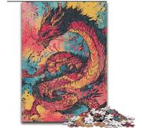 Puzzle per adulti da 1000 pezzi, drago cinese, giocattoli educativi e regali unici per bambini dai 14 anni in su dimensioni 50x75cm
