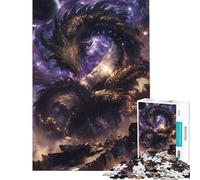 Puzzle per adulti da 1000 pezzi "Drago Cosmico" - Sfida educativa un'opera d'arte antistress per ragazzi dai 14 anni in su (50x75cm)