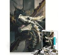 Puzzle per adulti da 1000 pezzi, Drago d'ossa, gioco rompicapo, per divertimento in famiglia, per rafforzare l'amore tra le coppie 38x52cm