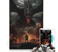 Puzzle per adulti da 1000 pezzi: Drago Guerriero, Boss Finale, Gioco educativo, Difficile e stimolante, Regalo di Natale e compleanno 50x75cm