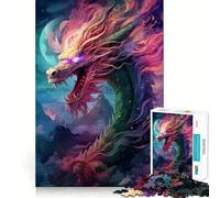 Puzzle per adulti da 1000 pezzi: Drago Incubo Risvegliato,Taglio Perfetto,Divertente Gioco per Esercizi Mentali,Gioco Tranquillo,Divertente Regalo di Compleanno (50x75cm)