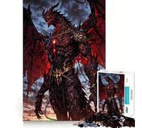 Puzzle per adulti da 1000 pezzi,Drago Infernale Incatenato,Gioco Premium Cut Play,Giocattolo intelligente per stimolare la mente,Divertimento per il tempo libero,Regalo di Natale artistico (38x26cm)