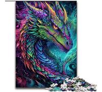 Puzzle per adulti da 1000 pezzi Drago misterioso, gioco stimolante e gioco per famiglie con pezzi completamente interconnessi di forma casuale dimensioni 50x75cm