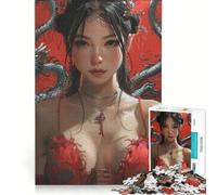 Puzzle per adulti da 1000 pezzi Drago Mistico e Fanciulla Gioco pratico Rilassante e stimolante per la mente Regalo di compleanno Regalo di viaggio 50x75cm