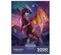 Puzzle Per Adulti Da 1000 Pezzi Dragon Around The Crystal Puzzle Giochi Rilassanti Sfida Difficile Regali Unici Per Compleanno E Natale 38x26cm/1000pcs