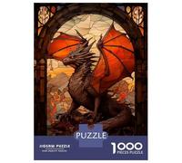 Puzzle Per Adulti Da 1000 Pezzi Dragon in A Glass Puzzle Per Adolescenti Giocattoli Fai Da Te Un'opera D'arte Offerta Come Regalo Per Tutta La Famiglia 70x50cm/1000pcs