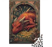 Puzzle Per Adulti Da 1000 Pezzi Dragon Treasure Chest Puzzle Per Adolescenti Giocattoli Fai Da Te Un'opera D'arte Offerta Come Regalo Per Tutta La Famiglia 70x50cm/1000pcs
