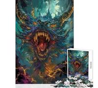 Puzzle per adulti da 1000 pezzi Dragon's Roar giocattoli antistress regali per donne e uomini gioco educativo difficile e stimolante dimensioni 38x26cm