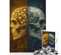 Puzzle per adulti da 1000 pezzi Dualità della morte Giocattoli antistress Ottimi regali e giocattoli Giochi rilassanti Allena il tuo cervello e le tue mani Dimensioni 38x52cm