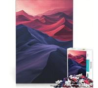 Puzzle per adulti da 1000 pezzi, Dune Blu e Rosse, Gioco Rilassante, Sfida Impegnativa, Rafforza l'Amore tra le Coppie 50x75cm
