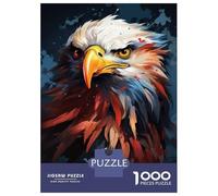 Puzzle Per Adulti Da 1000 Pezzi Eagle Head Art Print-2 Puzzle Per Adulti Gioco Rompicapo Un'opera D'arte Sfida Educativa 70x50cm/1000pcs