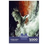 Puzzle Per Adulti Da 1000 Pezzi Eagle Soaring over Turbulent Waters Puzzle Per Adolescenti Giocattoli Fai Da Te Un'opera D'arte Offerta Come Regalo Per Tutta La Famiglia 70x50cm/1000pcs