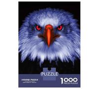 Puzzle Per Adulti Da 1000 Pezzi Eagle with Red Eyes Puzzle Per Adulti Gioco Per Famiglie Taglio Di Precisione Regali Unici Per Compleanno E Natale 70x50cm/1000pcs
