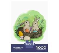 Puzzle Per Adulti Da 1000 Pezzi Easter Bunny April Puzzle Per Adulti Gioco Rompicapo Migliora La Memoria Divertimento Attività A Casa, 38x26cm/1000pcs