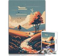 Puzzle per adulti da 1000 pezzi Echi della natura, gioco intellettuale, sfida difficile, idee regalo, dimensioni 50x75cm