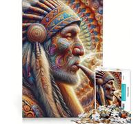 Puzzle per adulti da 1000 pezzi Echi della saggezza di un capo, gioco impossibile, difficile, compleanno 38x26cm