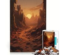 Puzzle per adulti da 1000 pezzi "Echi di un impero caduto", gioco rompicapo, impegnativo da completare, collezione d'artista, belle arti 38x26cm