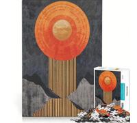 Puzzle per adulti da 1000 pezzi Eclissi Vermiglia Giocattolo educativo Difficile Lista dei desideri con Babbo Natale 38x52cm