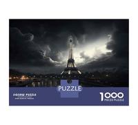 Puzzle Per Adulti Da 1000 Pezzi Eiffel Tower Paris Night Puzzle Per Adulti Giochi Per Famiglie Ma Divertenti E Spiritosi Regali Di Natale E Compleanno 38x26cm/1000pcs