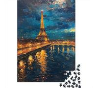 Puzzle Per Adulti Da 1000 Pezzi Eiffel Tower Reflections Puzzle Per Adulti Giochi Rilassanti Difficili Ottimo Regalo Per I Giocatori 52x38cm/1000pcs