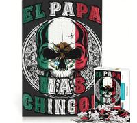 Puzzle per adulti da 1000 pezzi El Papa Mas Chingon Messico, gioco rompicapo, sfida impegnativa, regalo per amici e familiari 50x75cm