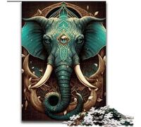 Puzzle per adulti da 1000 pezzi, elefante con poteri magici, gioco di attività per famiglie per adolescenti, rompicapo impegnativo, dimensioni 38x26cm