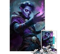 Puzzle per adulti da 1000 pezzi: elfo fantasy negromante e magia Divertimento a casa gioco di assemblaggio per ragazzi dai 14 anni in su (50x75cm)