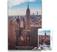 Puzzle per adulti da 1000 pezzi, Empire State Building, giocattoli, giochi educativi, difficili, regalo di compleanno, dimensioni 38x26cm