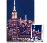 Puzzle per adulti da 1000 pezzi Empire State Building Gioco educativo Regalo di compleanno Regali di Babbo Natale segreto Dimensioni 38x52cm