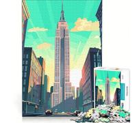 Puzzle per adulti da 1000 pezzi Empire State Building, gioco impossibile, passatempo ideale per le vacanze a casa, compleanno e Natale 38x26cm