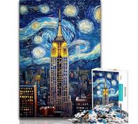 Puzzle per adulti da 1000 pezzi Empire State Building Night, ideale come regalo per tutta la famiglia, adatto per bambini dai 14 anni in su (dimensioni 38x26cm)