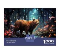 Puzzle Per Adulti Da 1000 Pezzi Enchanted Forest Bear Fantasy Artwork Puzzle Per Adulti Giochi Rilassanti Vacanza A Casa Passatempo Regali Unici Per Compleanno E Natale 70x50cm/1000pcs