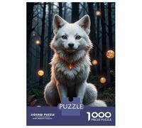 Puzzle Per Adulti Da 1000 Pezzi Enchanted Forest Fox Puzzle Giochi Rilassanti Decorazione Perfetta Regali Unici Per Compleanno E Natale 52x38cm/1000pcs