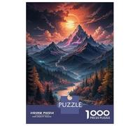 Puzzle Per Adulti Da 1000 Pezzi Enchanted Mountain Landscape with River Puzzle Per Adulti Giochi Per Famiglie Analisi E Logica Come Regali Per Tutta La Famiglia 70x50cm/1000pcs