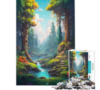 Puzzle per adulti da 1000 pezzi Enchanted Pixel Grove puzzle per adulti giochi rilassanti difficile regalo per amici e familiari (dimensioni 38x26cm)