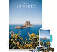 Puzzle per adulti da 1000 pezzi Es Vedra Ibiza con giunzione liscia,divertente,per risolvere problemi,gioco casual,ideale per compleanni e attività artistiche (38x52cm)