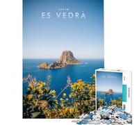 Puzzle per adulti da 1000 pezzi Es Vedra Ibiza gioco rilassante gioco stimolante giocattolo regalo per compleanni sfida difficile (dimensioni 38x52cm)