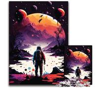 Puzzle per adulti da 1000 pezzi, esperienza di mondi alieni, puzzle in legno per adulti, gioco di sfida mentale per adolescenti e interazione familiare, 50x75cm/19,68x29,52 pollici