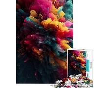 Puzzle per adulti da 1000 pezzi esplosione di colori astratti giocattolo avvincente per coltivare la pazienza giochi per famiglie decorazione perfetta regalo divertente (dimensioni 38x26cm)